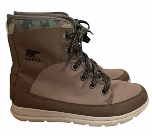 Sorel Explorer 1964 Boots Sage, Waterproof Snow And‎ Rain Boots Women's Size 10 thumbnail 1