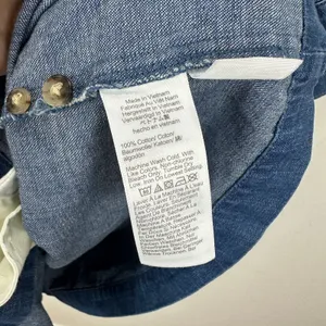 Madewell Denim Pleated Mini Shirtdress Bouvier Wash Blue Long Sleeve US 8 NWT thumbnail 11