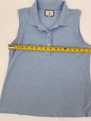Tuckernuck Light Blue Pique Sleeveless Ruffle Margaret Polo thumbnail 7