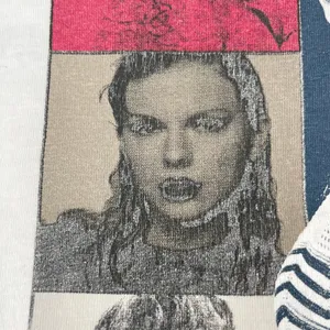 Taylor Swift Eras Tour Concert Tee Albums Official Merch White Top Size XS FLAWS thumbnail 5