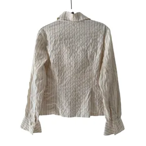 Moosaya Striped Button Down Shirt Large Brown thumbnail 8