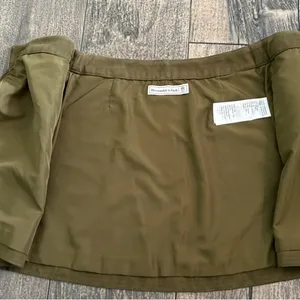 Abercrombie & Fitch Green Mini‎ A-Line Skirt Casual thumbnail 4