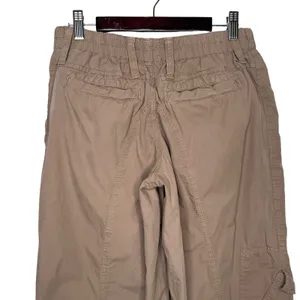 BDG Urban Outfitters S Wide Leg Y2K Baggy Cargo Pants Low Rise Pockets Khaki thumbnail 5