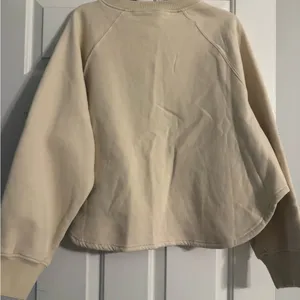 Altar'd State Cream Raglan Polo Sweatshirt thumbnail 2