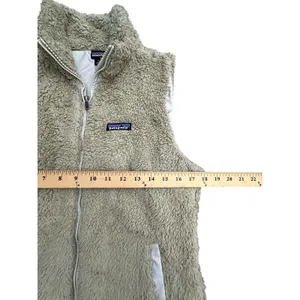 Patagonia Los Gatos Deep Pile Fleece Vest Large Sherpa El‎ Kap Khaki #Y4-3 thumbnail 6