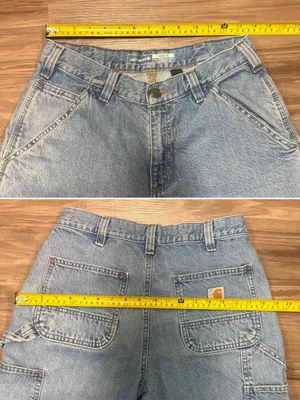 Carhartt Loose Fit Carpenter Jeans Light Wash Utility 30x28 thumbnail 10