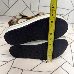 Teva Midform Universal Sandals Size 8 Green Mesh Platform Strappy‎ 1102451 READ thumbnail 10