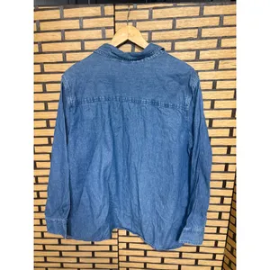 Holiday Editions Denim‎ Snowman Embroidered Button Down Shirt Size 1X thumbnail 2