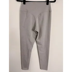 Vitality Women High Rise Heathered Taupe V-Back Leggings Size Medium thumbnail 2
