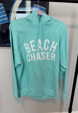 Teal Beach Chaser Hoodie Green Size L thumbnail 1
