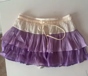 Purple and Cream Skirt thumbnail 1