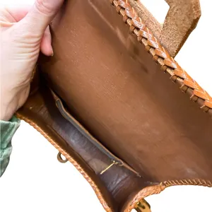 🤎 Clifton’s Vintage Hand-Tooled Leather‎ Shoulder Bag Western Purse 🤎 thumbnail 7