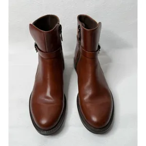 Ecco Sartorelle 25 Mid Ankle Boot Cognac Brown Leather Women Sz 40/9-9.5 Comfort thumbnail 2