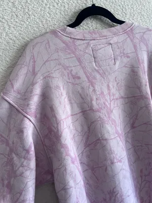 Dairy‎ Boy Women’s Pink Woodland Camo Oversized Sweatshirt Pullover Size Medium thumbnail 13