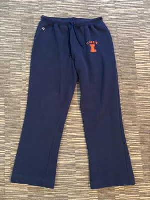 U of Illinois Navy Wide Leg Sweatpants thumbnail 1