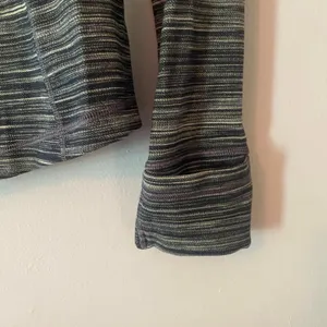 Lululemon Gray Hooded Define Jacket Heathered Stripe Full Zip Athleisure size 6 thumbnail 8