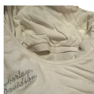 Vintage Harley Davidson One Shoulder Top with Attached Bra thumbnail 4