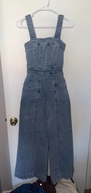 Forever 21 Denim Jumpsuit thumbnail 1