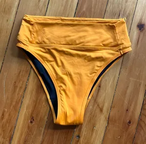 ☀️3/$25 Knix orange Leakproof Sculpt High Rise Swim Bottom small bikini thumbnail 1