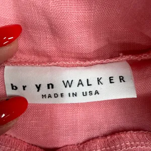 Bryn Walker XXS Etta Shirt Top Oversized Pink LINEN Cowl Neck Elbow Sleeve NEW thumbnail 6