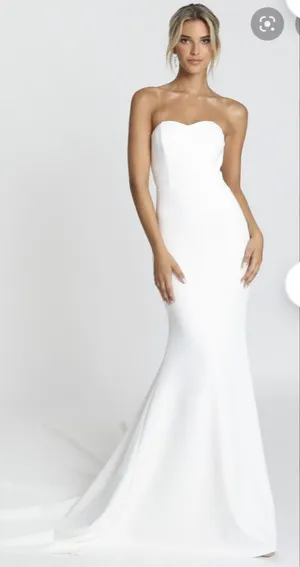 Showpo Vows For Life Bridal Gown – White – US 14 (AU 18) – New With Tags thumbnail 1