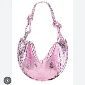 NWOT Cult Gaia Estrella metallic tote bag Cameo Pink thumbnail 2