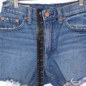 Gap Shorts Womens 0R 25 (29x4) Blue‎ High Rise Stride Short Dark Wash Denim thumbnail 8