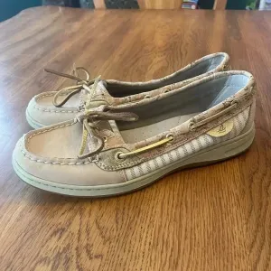 SPERRY Topsider Cork Gold Boat Shoes Size 8 Women’s EUC!‎ #85 thumbnail 5