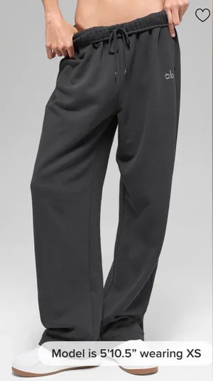 Alo Yoga NWT Accolade Straight Leg Anthracite Grey Color Size S thumbnail 1