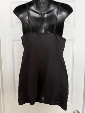 Black sequin camisole top Size M thumbnail 6