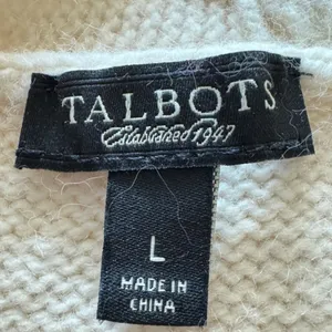 Talbots Merino‎ Wool Cashmere Angora Cable Knit Sweater Cream Size L Cozy thumbnail 5