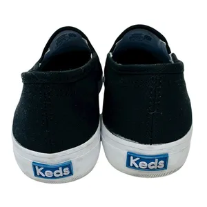 Keds Women's Double Decker WF63480 Size 9 Slip‎ On Black Canvas Pre-owned thumbnail 5