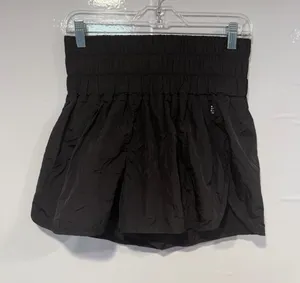 Free‎ People Movement smocked black shorts thumbnail 1