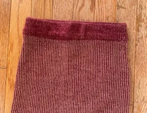 maroon burgundy red two toned knit skirt thumbnail 2