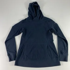 Columbia Hoodie Sweatshirt Womens Medium Black Pullover Fleece Lightweight thumbnail 1