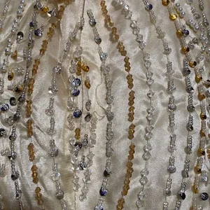 Women’s Gold Fully Beaded Dress M **READ DESCRIPTION** thumbnail 13