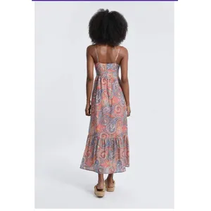 Molly Bracken Printed‎ Long Dress in Pink Isabelle Size XS thumbnail 3