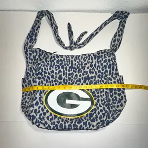 NFL Green Bay Packers Tailgate Canvas‎ Tote Bag Purse Football Beach Gym Leopard thumbnail 3