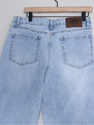 FRYE Light Wash High Rise Straight Leg Jeans 10 Blue 30 thumbnail 9