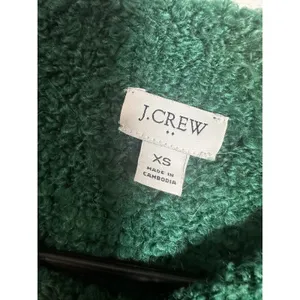 J.Crew Boucle Mockneck Sweater Autumn Pine Green Wool Alpaca Blend BL773‎ XS thumbnail 3