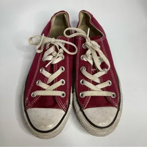 Maroon converse sneakers unisex sizing‎ thumbnail 3