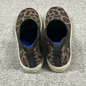 Rothys Chelsea Wildcat Ankle Booties Womens 9 Brown Pull On Knit Comfort Sneaker thumbnail 4