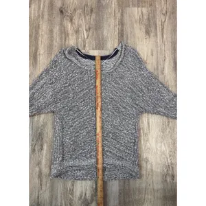 Free People Bright Lights grey marled knit sweater Size XS‎ thumbnail 8