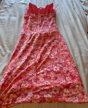 Sky to Moon floral pink mini dress thumbnail 3