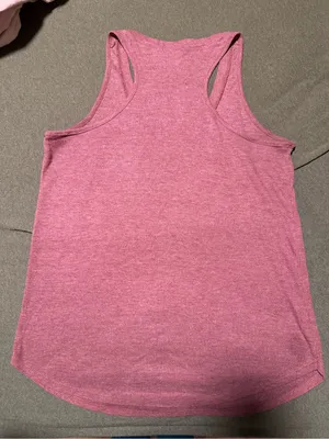 Bozzolo Rose-Pink V-Neck Ribbed Tank with Chest Pocket thumbnail 3