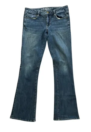 American Eagle Outfitters Skinny Kick Jeans 360 Super Stretch Indigo 12 Long thumbnail 1