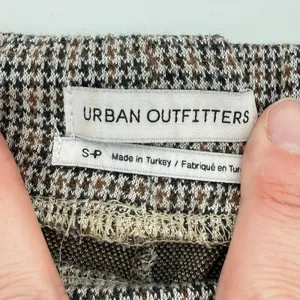 Urban Outfitters UO Casey Kick Flare Pant Brown Houndstooth Women‎ S Pull On thumbnail 6