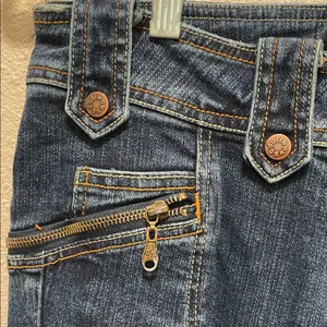DOLLHOUSE Y2K Vintage Denim Low Rise Flare Jeans Size 7 thumbnail 8