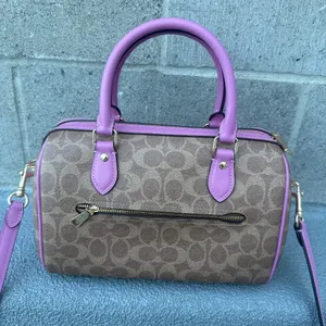 coach Rowan Satchel Bag In Signature Canvas cv961 thumbnail 3