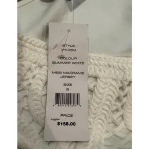French Connection Mesi Macrame Dress‎ White Size 6 NWT 71HOM Bridal Crochet thumbnail 8
